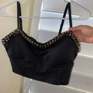 Black with spikes top